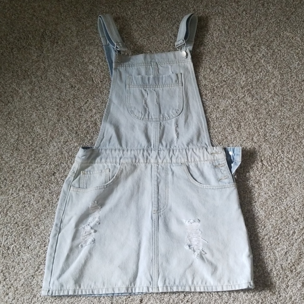 Forever 21 Jean overall skirt